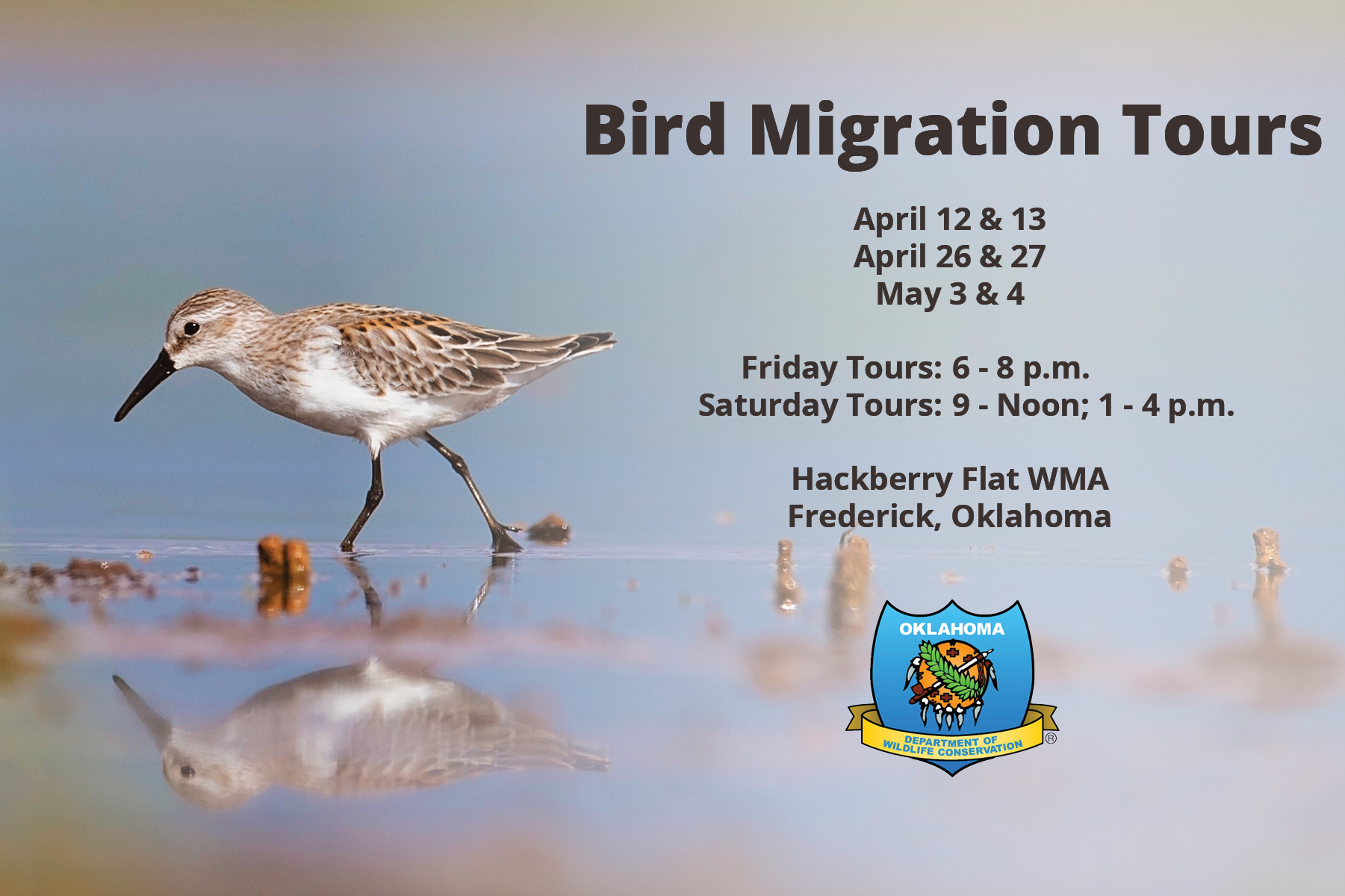 Hackberry Flat to Host Migration Tours Oklahoma Department of